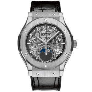 HUBLOT CLASSIC AEROFUSION MOONPHASE TITANIUM