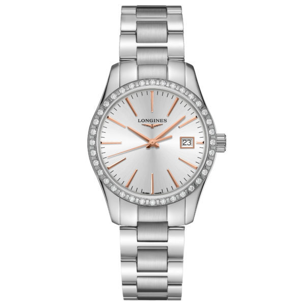 LONGINES CONQUEST CLASSIC 34MM ACCIAIO QUARZO